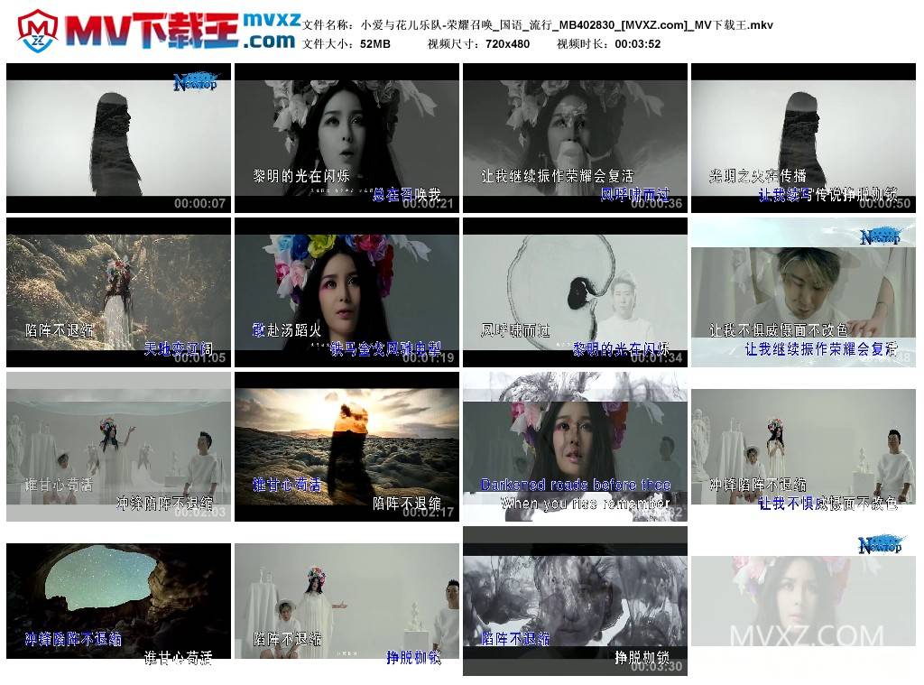 小爱与花儿乐队-荣耀召唤_国语_流行_MB402830